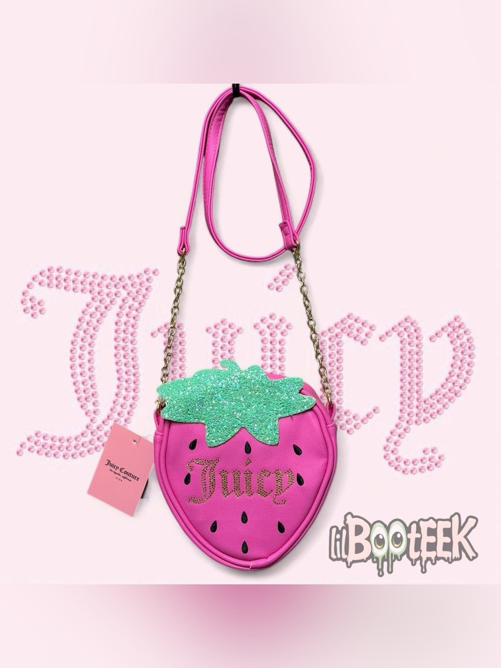 Juicy Couture Glitter Strawberry Crossbody Bag NEW VIRAL Y2K